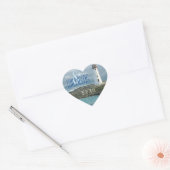 PH&D Wedding Heart Sticker New England Lighthouse (Envelop)