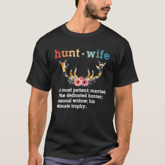 Ph Hunter's vrouw definitie kostuum jager T-shirt