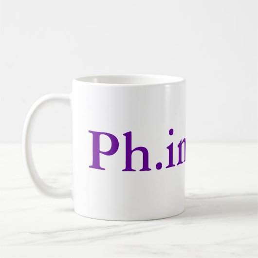 Ph.inishe.d 15 oz Mok (Links)
