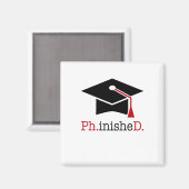 ph.inishe.d magneet (Voorkant / Achterkant)