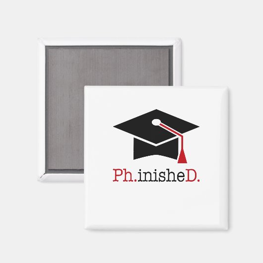 ph.inishe.d magneet (Voorkant / Achterkant)