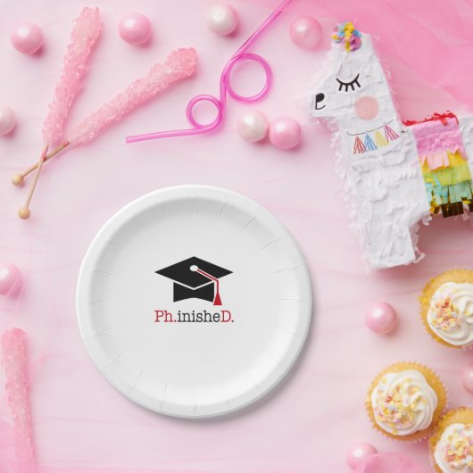 ph.inishe.d papieren bordje (Feest)