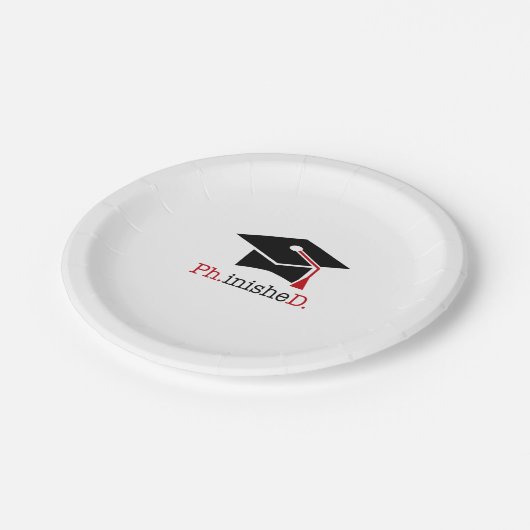 ph.inishe.d papieren bordje (Gekanteld)