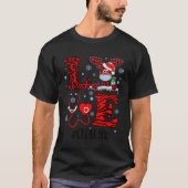 PH Liefde Rendier CNA Kerst Rood Plaid Leopard N T-shirt (Voorkant)