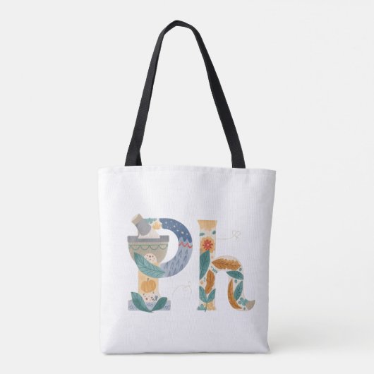 PH-symbool Apotheek Tote Bag (Achterkant)