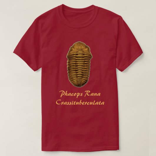 Phacops Rana Crassituberculata T-shirt (Design voorkant)