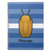 Phacops trilobiet - prehistorisch dier notitieboek (Voorkant)