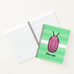 Phacops trilobiet - prehistorisch dier notitieboek
