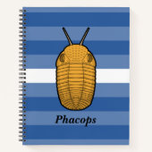Phacops trilobiet - prehistorisch dier notitieboek (Voorkant)