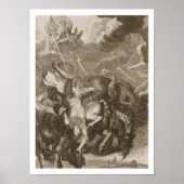 Phaeton Struck Down by Jupiter's Thunderbolt, 1731 Poster (Voorkant)