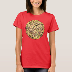 Phaistos Disc van Minoïsche Kreta Distressed T-Shi T-shirt