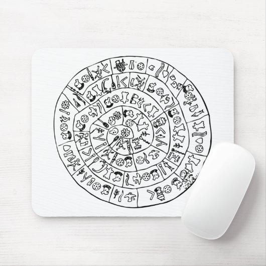 Phaistos-schijf Muismat (Met muis)