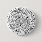 Phaistos-schijf Ronde Button 5,7 Cm (Voorkant)