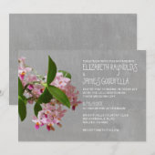 Phalaenopsis Orchid Wedding Invitations Kaart (Voorkant / Achterkant)