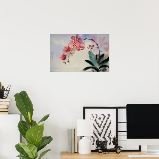 Phalaenopsis Poster (Thuiskantoor)