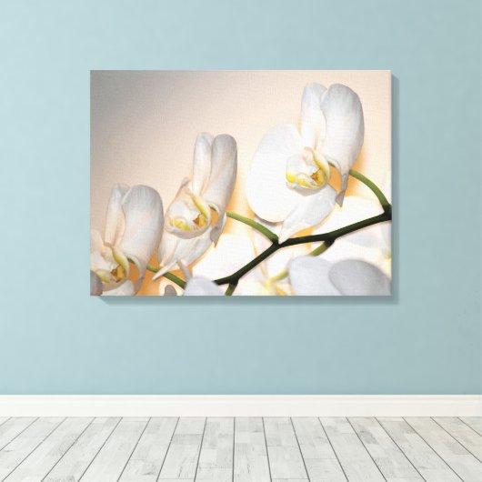 Phalaenopsis Sogo Yukidian Orchid Wrapped Canvas Afdruk (Insitu (Houten vloer))
