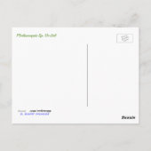 Phalaenopsis Sp. Orchid Briefkaart (Achterkant)