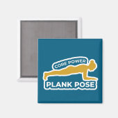 Phalakasana Plank Pose • Core Power Yoga Magneet (Voorkant / Achterkant)