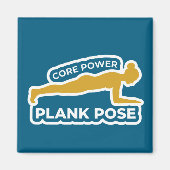 Phalakasana Plank Pose • Core Power Yoga Magneet (Voorkant)