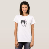 Phalene / Japanse Chin Love T-shirt (Voorkant volledig)