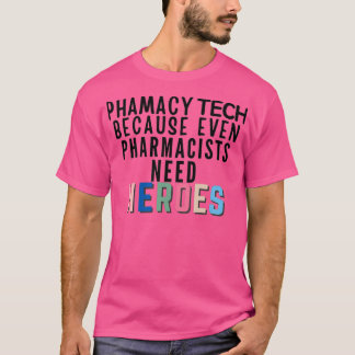 Phamacy-technologie omdat zelfs apothekers helden  t-shirt