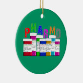 PhamD Prescription kerstversiering Keramisch Ornament (Rechts)