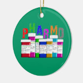 PhamD Prescription kerstversiering Keramisch Ornament (Links)