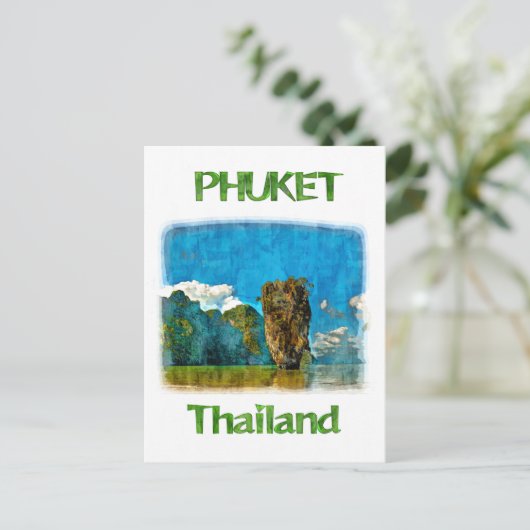 Phang Nga Bay, Phuket, Thailand, Briefkaart (Staand voorkant)
