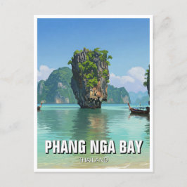 Phang Nga Bay Thailand Reizen Briefkaart