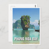 Phang Nga Bay Thailand Reizen Briefkaart (Voorkant / Achterkant)