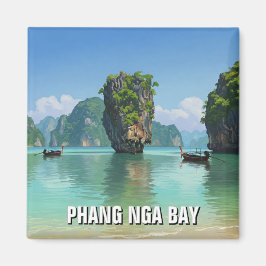 Phang Nga Bay Thailand Reizen Magneet