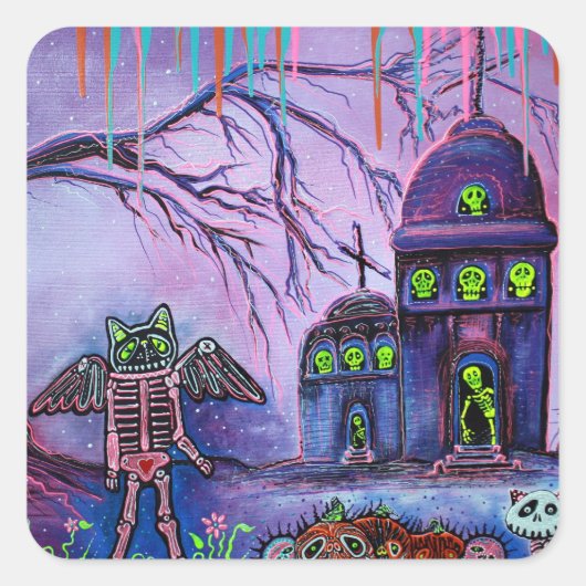 Phantasm Vierkante Sticker (Voorkant)