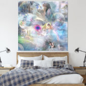 Phantasmagoria Fantasy Canvas Afdruk (Insitu (Slaapkamer))