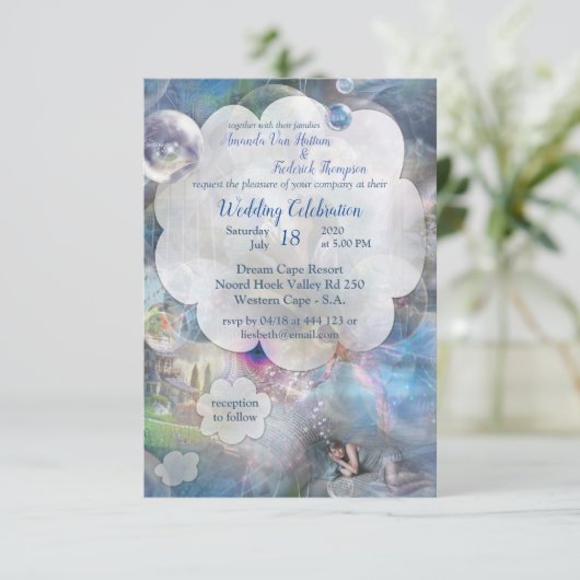 Phantasmagoria Fantasy Wedding Bedankkaart (Staand voorkant)