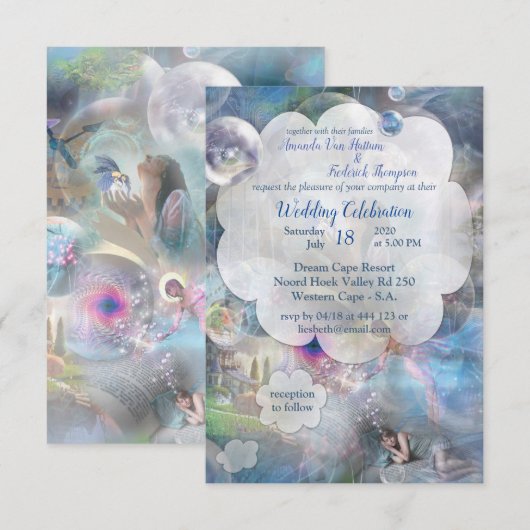 Phantasmagoria Fantasy Wedding Bedankkaart (Voorkant / Achterkant)