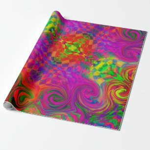 [Phantasmagoria] gedraaide zwirlingkleuren Cadeaupapier