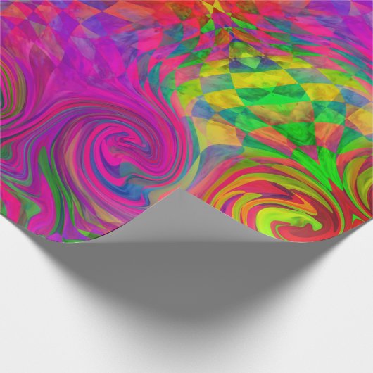 [Phantasmagoria] gedraaide zwirlingkleuren Cadeaupapier (Hoek)