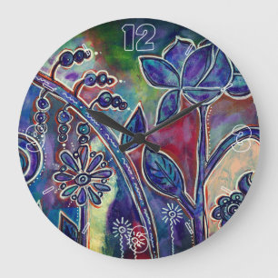 Phantasmagoric Lotus Flower Garden Grote Klok