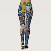 Phantasmagoric Lotus Flower Garden Leggings (Achterkant)