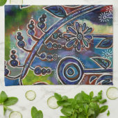 Phantasmagoric Lotus Flower Garden Theedoek (Gevouwen)