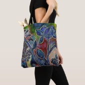Phantasmagoric Lotus Flower Garden Tote Bag (Dichtbij)