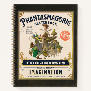 “Phantasmagorisch schetsboek” 21,59 x 27,94 cm Notitieboek