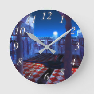 Phantastes: Courtyard of the Palace Clock Ronde Klok