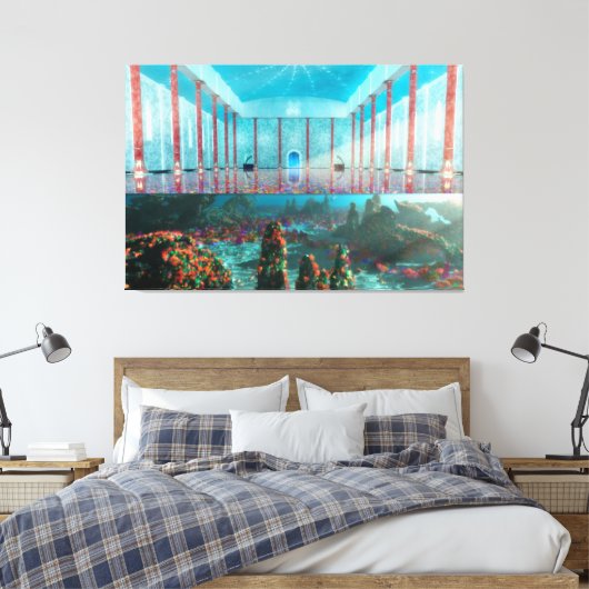 Phantastes: de fairy Bath Canvas print (Insitu (Slaapkamer))