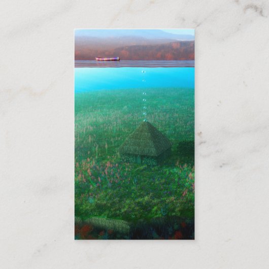 Phantastes: De Island Cottage Bladwijzer Visitekaartje (Achterkant)