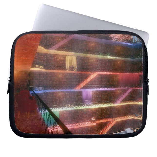 Phantastes: de laptophoes van de Palace-bibliothee Laptop Sleeve (Voorkant)