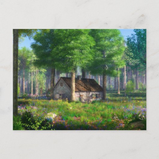 Phantastes: Het bos huisje Briefkaart (Voorkant)