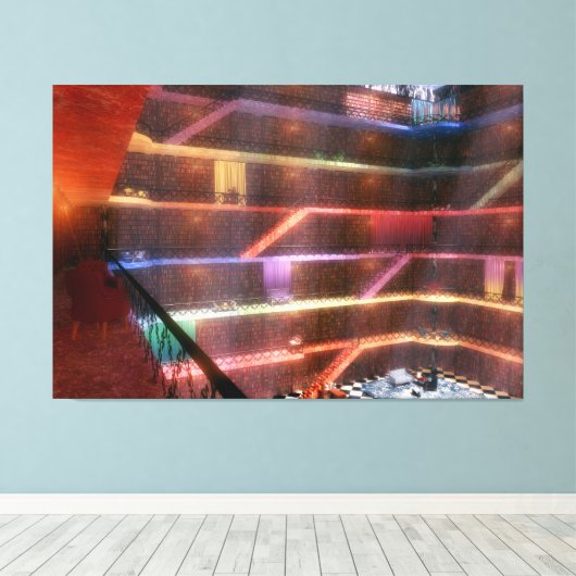 Phantastes: het canvas van de Bibliotheek van het  (Insitu (Houten vloer))