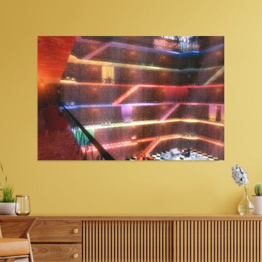 Phantastes: het canvas van de Bibliotheek van het  (Insitu (Woonkamer))