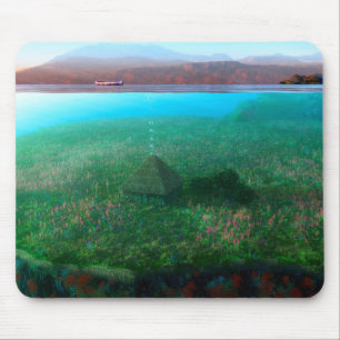 Phantastes: Het eiland Cottage Mousepad Muismat